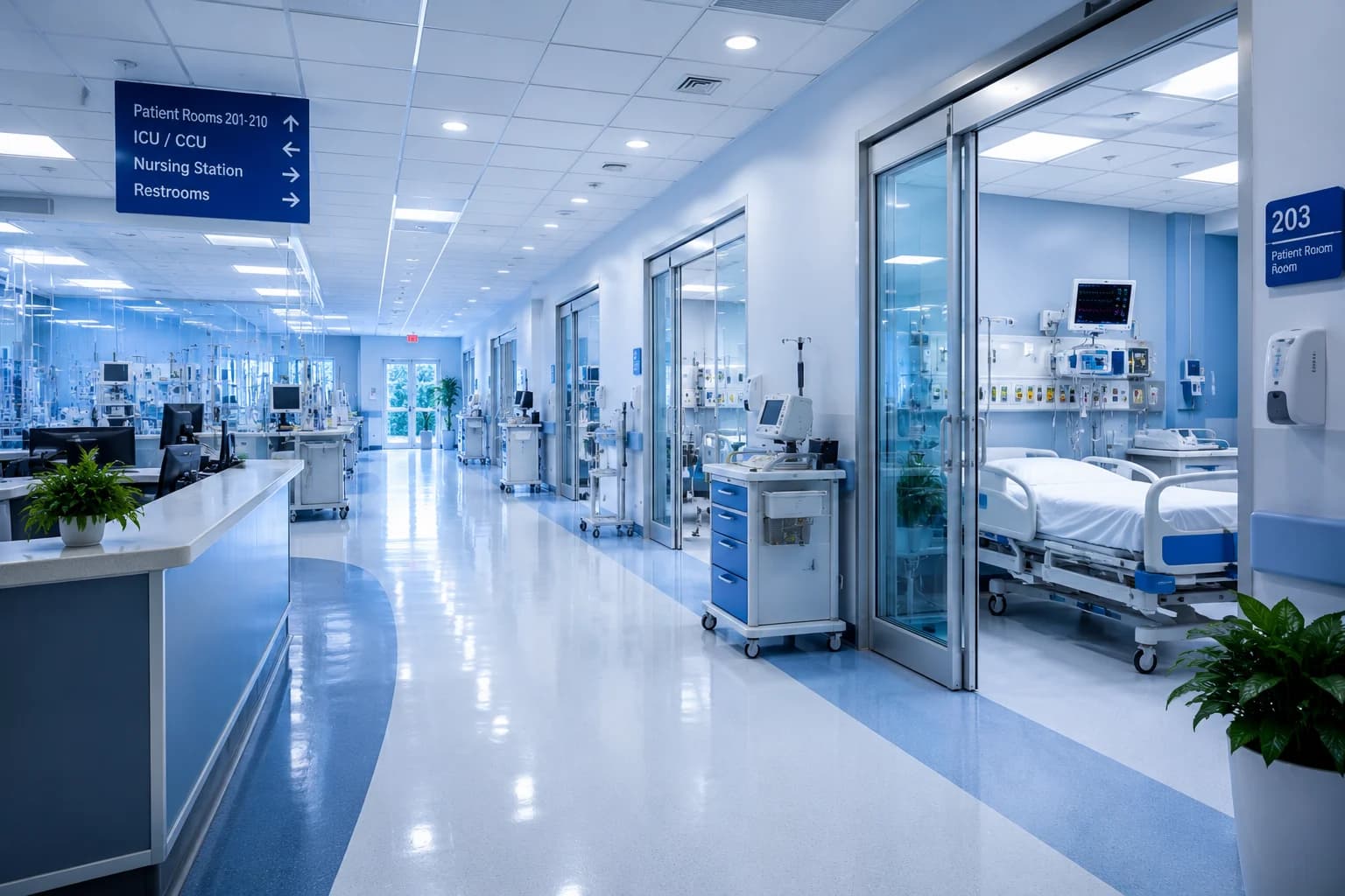 Cleaning a healthcare facility